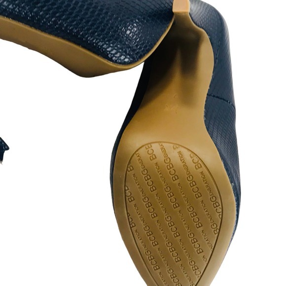 NW/OT Navy Lizard 4.5” Heel BCBGeneration Penni Lofty‎ Platform, Stiletto - Picture 9 of 10